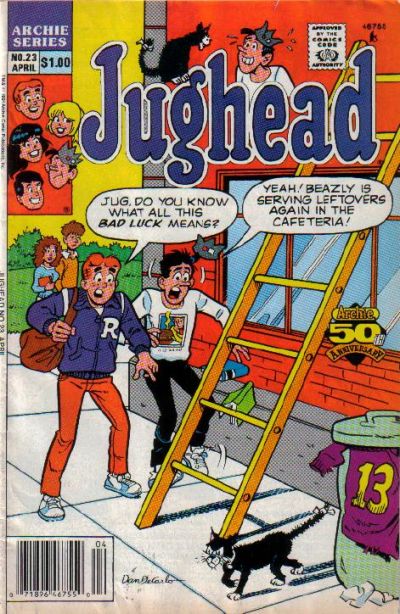 Cover for Jughead (Archie, 1987 series) #23 [Newsstand]