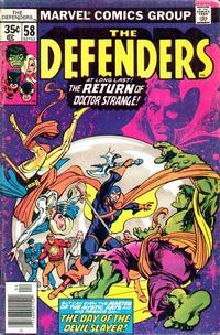 Cover for The Defenders (Marvel, 1972 series) #58