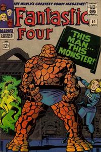 Cover for Fantastic Four (Marvel, 1961 series) #51 [Regular Edition]