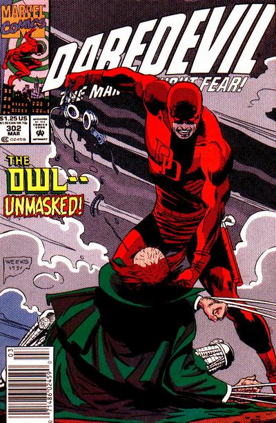Cover for Daredevil (Marvel, 1964 series) #302 [Newsstand]