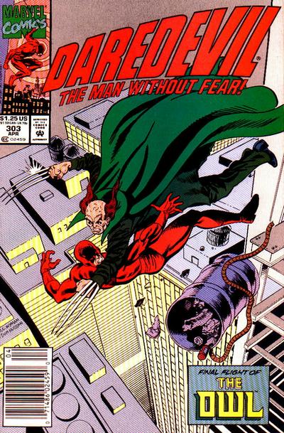 Cover for Daredevil (Marvel, 1964 series) #303 [Newsstand]