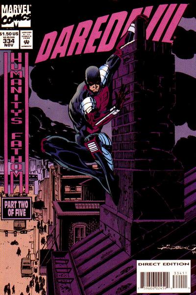 Cover for Daredevil (Marvel, 1964 series) #334 [Direct Edition]