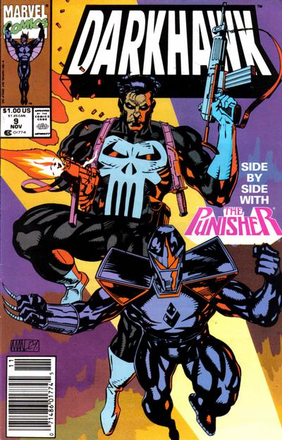Cover for Darkhawk (Marvel, 1991 series) #9 [Newsstand]