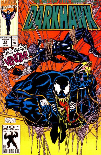 Cover for Darkhawk (Marvel, 1991 series) #13 [Direct]
