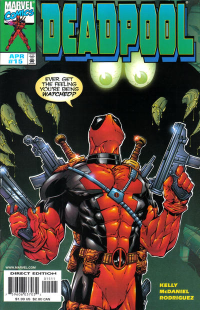 Cover for Deadpool (Marvel, 1997 series) #15 [Direct Edition]
