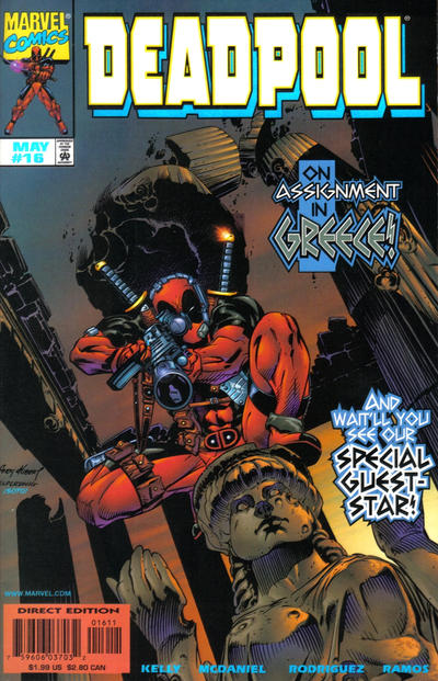 Cover for Deadpool (Marvel, 1997 series) #16 [Direct Edition]