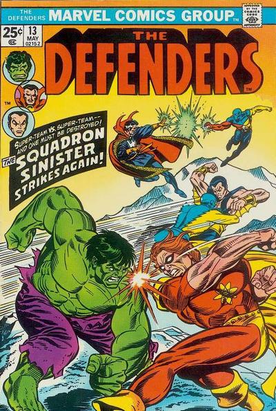 Cover for The Defenders (Marvel, 1972 series) #13