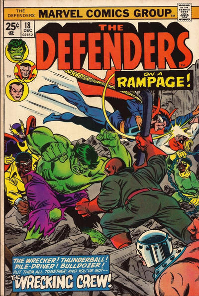 Cover for The Defenders (Marvel, 1972 series) #18