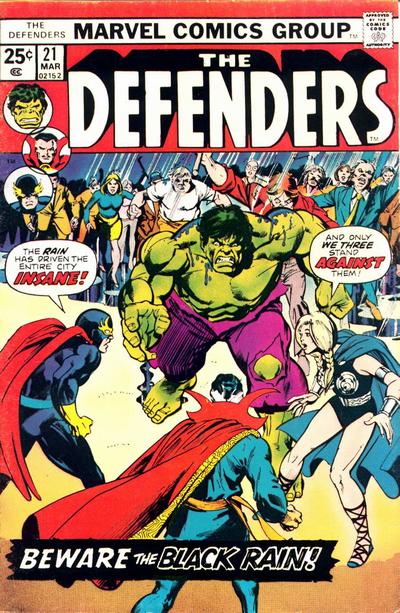 Cover for The Defenders (Marvel, 1972 series) #21 [Regular Edition]