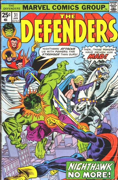 Cover for The Defenders (Marvel, 1972 series) #31 [Regular Edition]