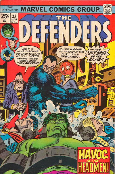 Cover for The Defenders (Marvel, 1972 series) #33 [Regular Edition]