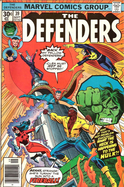 Cover for The Defenders (Marvel, 1972 series) #39 [Regular Edition]