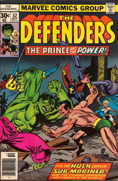 Cover for The Defenders (Marvel, 1972 series) #52 [30¢]