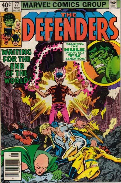 Cover for The Defenders (Marvel, 1972 series) #77 [Newsstand]