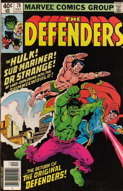 Cover for The Defenders (Marvel, 1972 series) #78 [Newsstand]