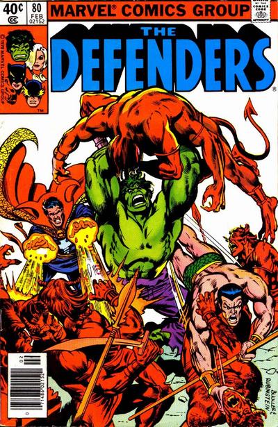Cover for The Defenders (Marvel, 1972 series) #80 [Newsstand]