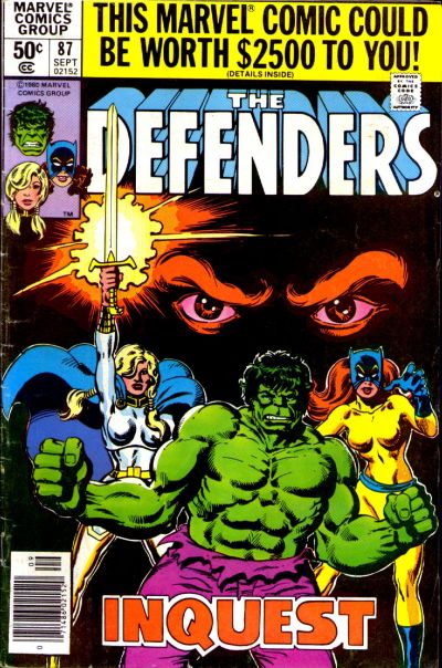 Cover for The Defenders (Marvel, 1972 series) #87 [Newsstand]