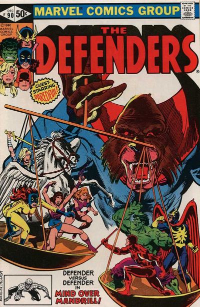 Cover for The Defenders (Marvel, 1972 series) #90 [Direct]