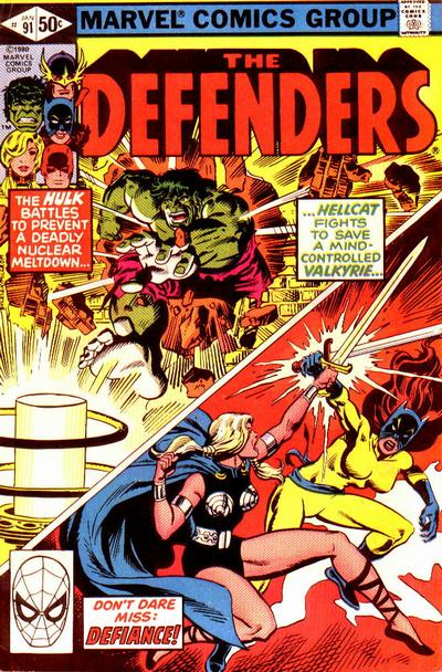 Cover for The Defenders (Marvel, 1972 series) #91 [Direct]