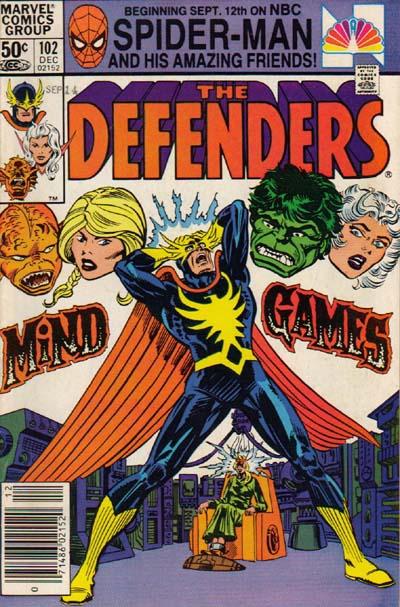 Cover for The Defenders (Marvel, 1972 series) #102 [Newsstand]