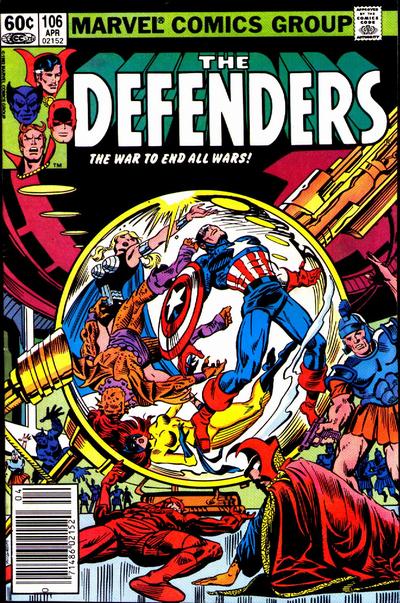 Cover for The Defenders (Marvel, 1972 series) #106 [Newsstand]