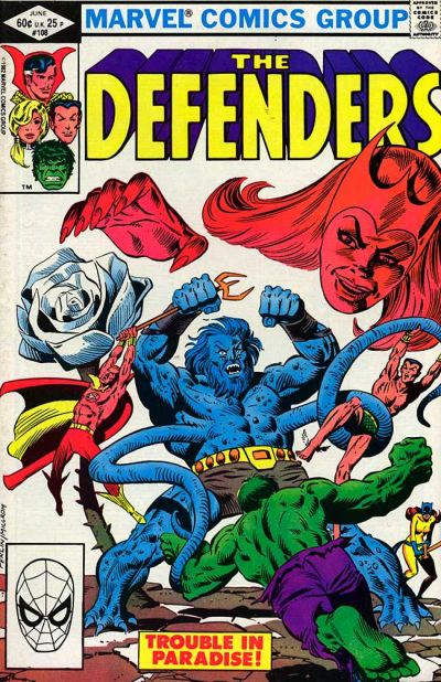 Cover for The Defenders (Marvel, 1972 series) #108 [Direct]
