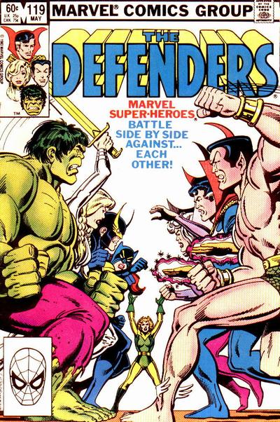 Cover for The Defenders (Marvel, 1972 series) #119 [Direct]