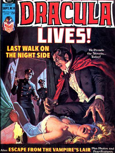 Cover for Dracula Lives (Marvel, 1973 series) #8