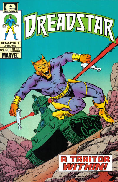 Cover for Dreadstar (Marvel, 1982 series) #18