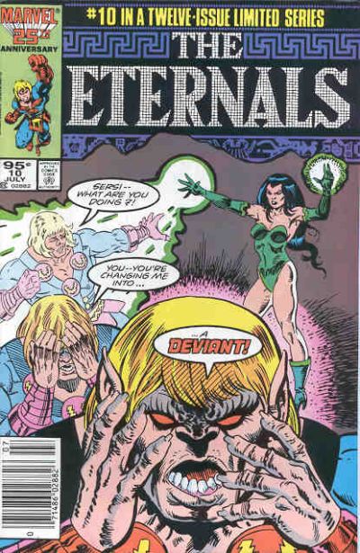 Cover for Eternals (Marvel, 1985 series) #10 [Canadian]