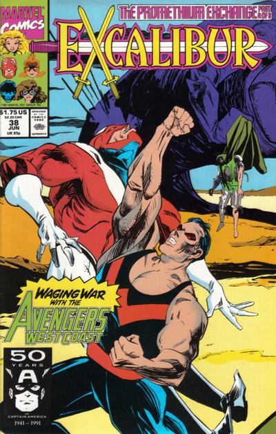 Cover for Excalibur (Marvel, 1988 series) #38 [Direct]