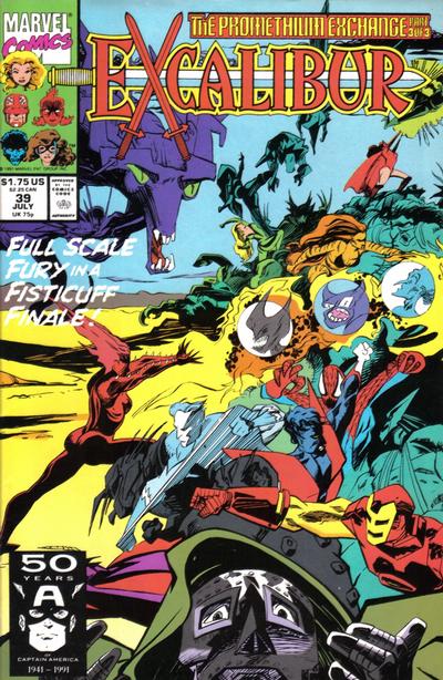 Cover for Excalibur (Marvel, 1988 series) #39 [Direct]