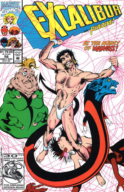 Cover for Excalibur (Marvel, 1988 series) #56 [Direct]