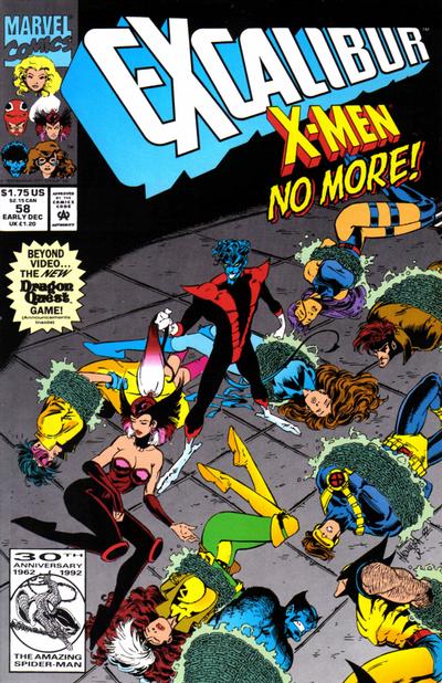 Cover for Excalibur (Marvel, 1988 series) #58 [Direct]