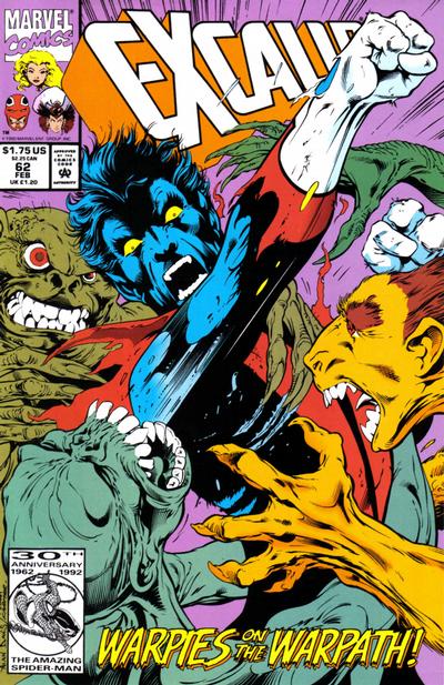 Cover for Excalibur (Marvel, 1988 series) #62 [Direct]