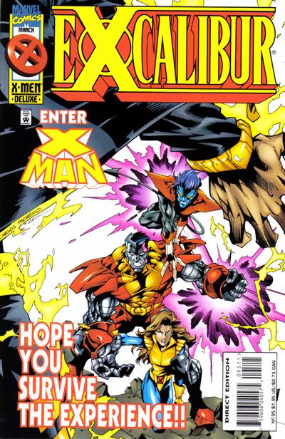 Cover for Excalibur (Marvel, 1988 series) #95 [Direct Edition]