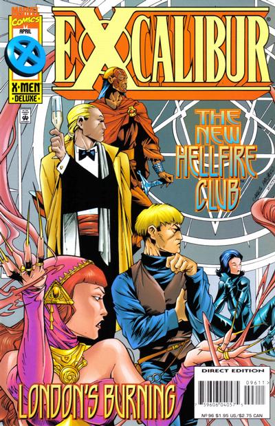 Cover for Excalibur (Marvel, 1988 series) #96 [Direct Edition]