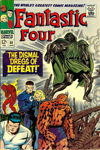 Cover for Fantastic Four (Marvel, 1961 series) #58 [Regular Edition]