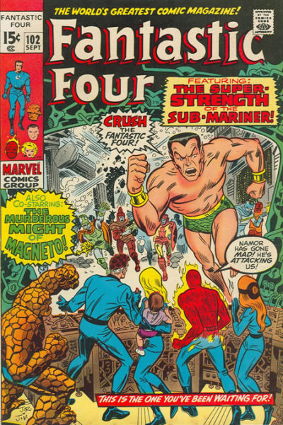 Cover for Fantastic Four (Marvel, 1961 series) #102
