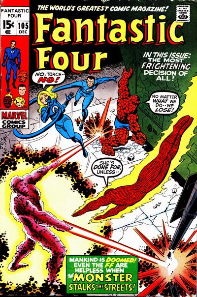 Cover for Fantastic Four (Marvel, 1961 series) #105
