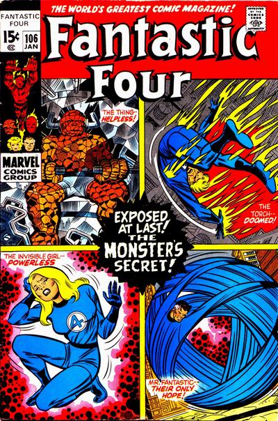 Cover for Fantastic Four (Marvel, 1961 series) #106