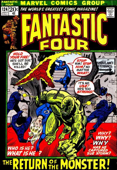 Cover for Fantastic Four (Marvel, 1961 series) #124