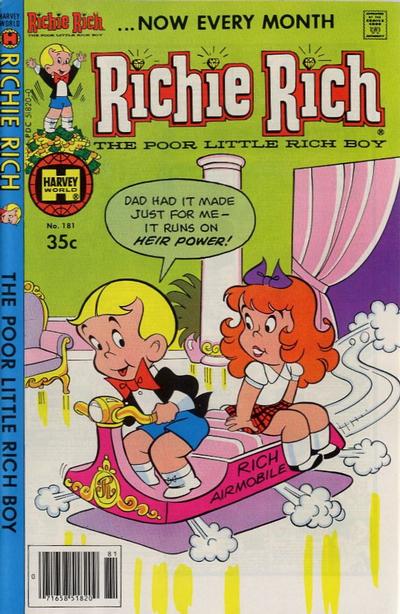 Cover for Richie Rich (Harvey, 1960 series) #181