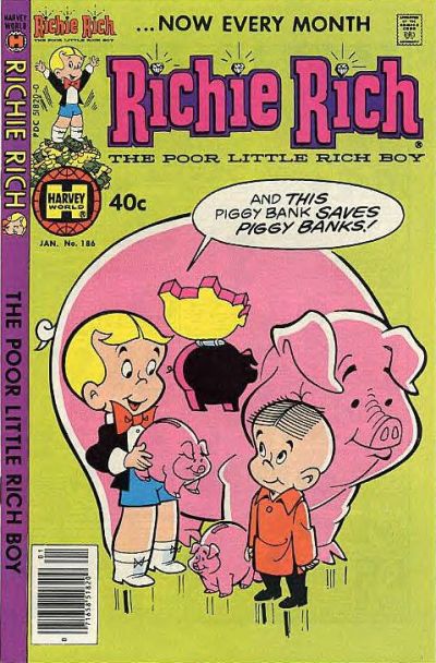 Cover for Richie Rich (Harvey, 1960 series) #186