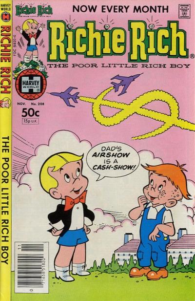 Cover for Richie Rich (Harvey, 1960 series) #208