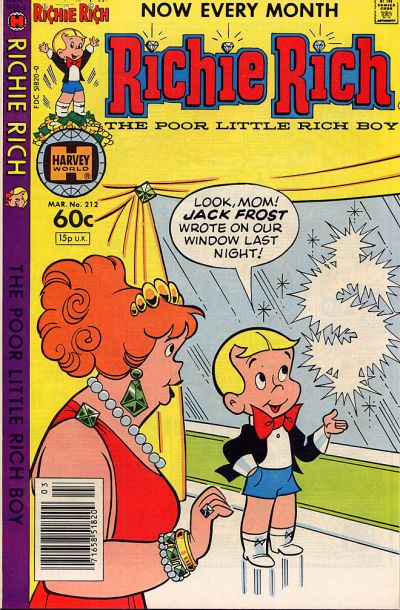 Cover for Richie Rich (Harvey, 1960 series) #212
