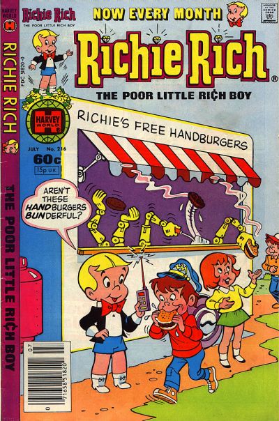 Cover for Richie Rich (Harvey, 1960 series) #216