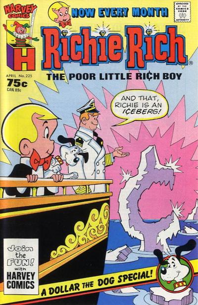 Cover for Richie Rich (Harvey, 1960 series) #225 [Direct]