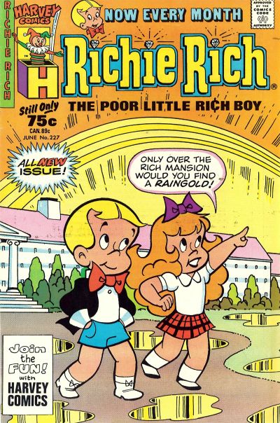Cover for Richie Rich (Harvey, 1960 series) #227 [Direct]