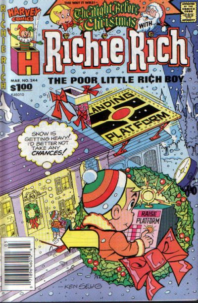 Cover for Richie Rich (Harvey, 1960 series) #244 [Newsstand]